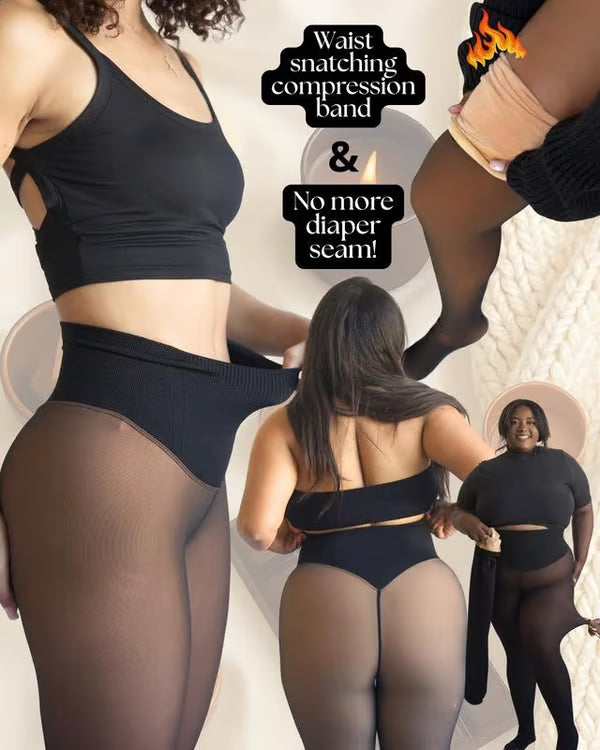 🔥New Compression Band & One Seam Option! The Original Magic Fleece Lined Leggings