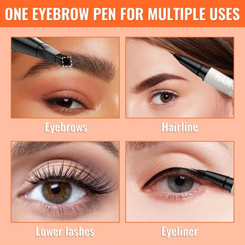 🌟 Buy 1 Get 1 Free✨ 4D Brow Pen – For Natural, All-Day Eyebrow & Eyeliner Perfection! 💁‍♀