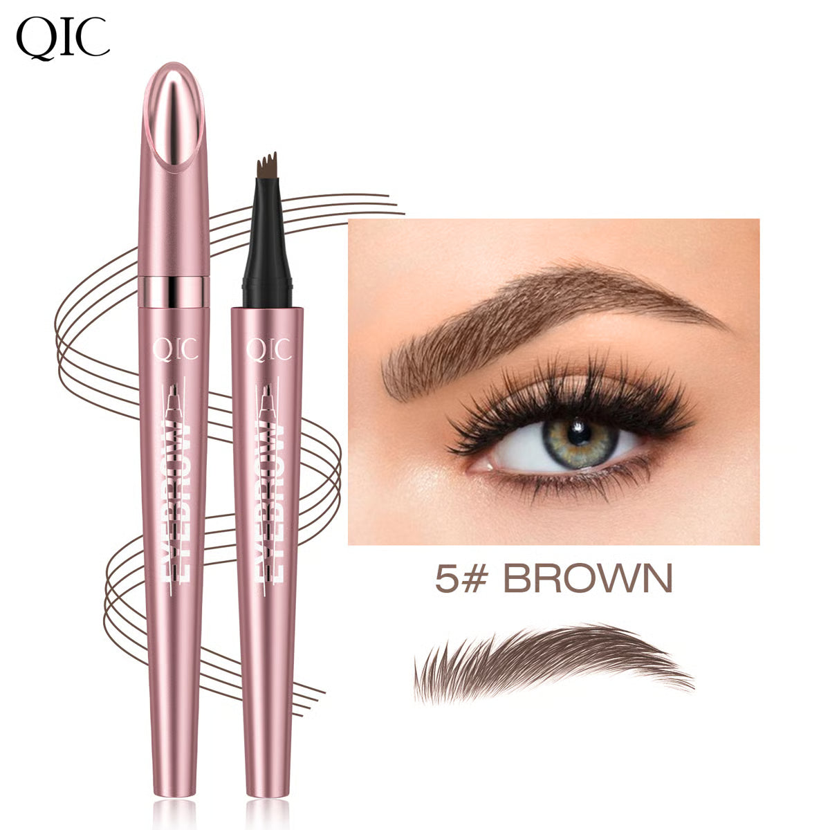 🔥BUY 1 GET 1 FREE --First special offer in 2026🔥Waterproof Micro-Fork Eyebrow Pencil, Long-Lasting Brow Pen for Natural Hair-Like Strokes