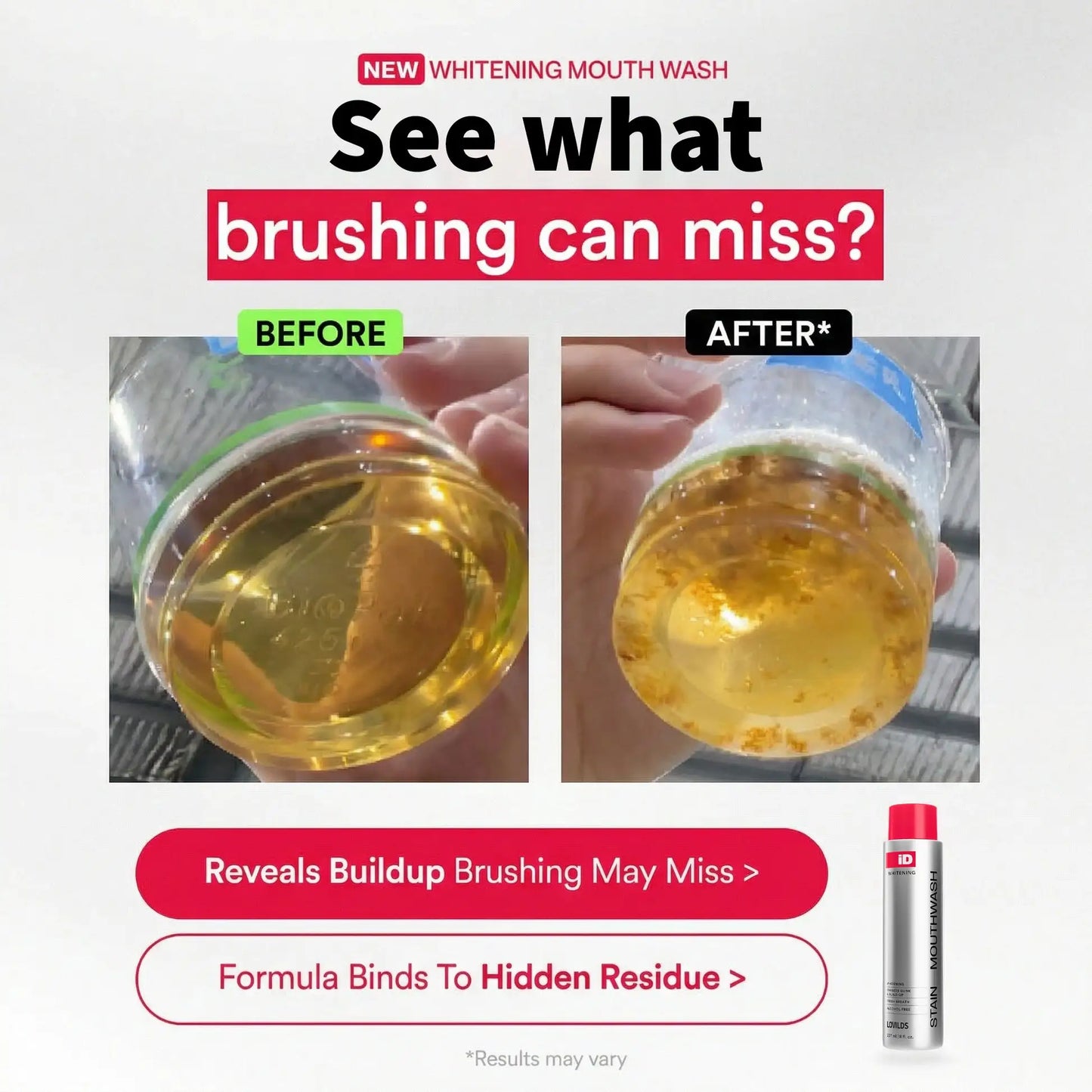 🔥LAST DAY 50% OFF 🦷Power Stain-Removing Mouthwash – Brighter Teeth in Every Rinse 💎