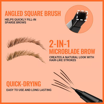 🌟 Buy 1 Get 1 Free✨ 4D Brow Pen – For Natural, All-Day Eyebrow & Eyeliner Perfection! 💁‍♀