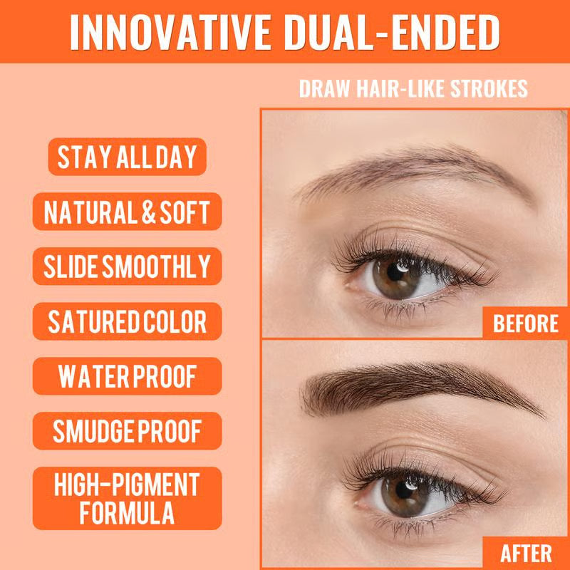 🌟 Buy 1 Get 1 Free✨ 4D Brow Pen – For Natural, All-Day Eyebrow & Eyeliner Perfection! 💁‍♀