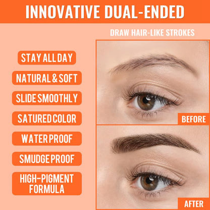 🌟 Buy 1 Get 1 Free✨ 4D Brow Pen – For Natural, All-Day Eyebrow & Eyeliner Perfection! 💁‍♀